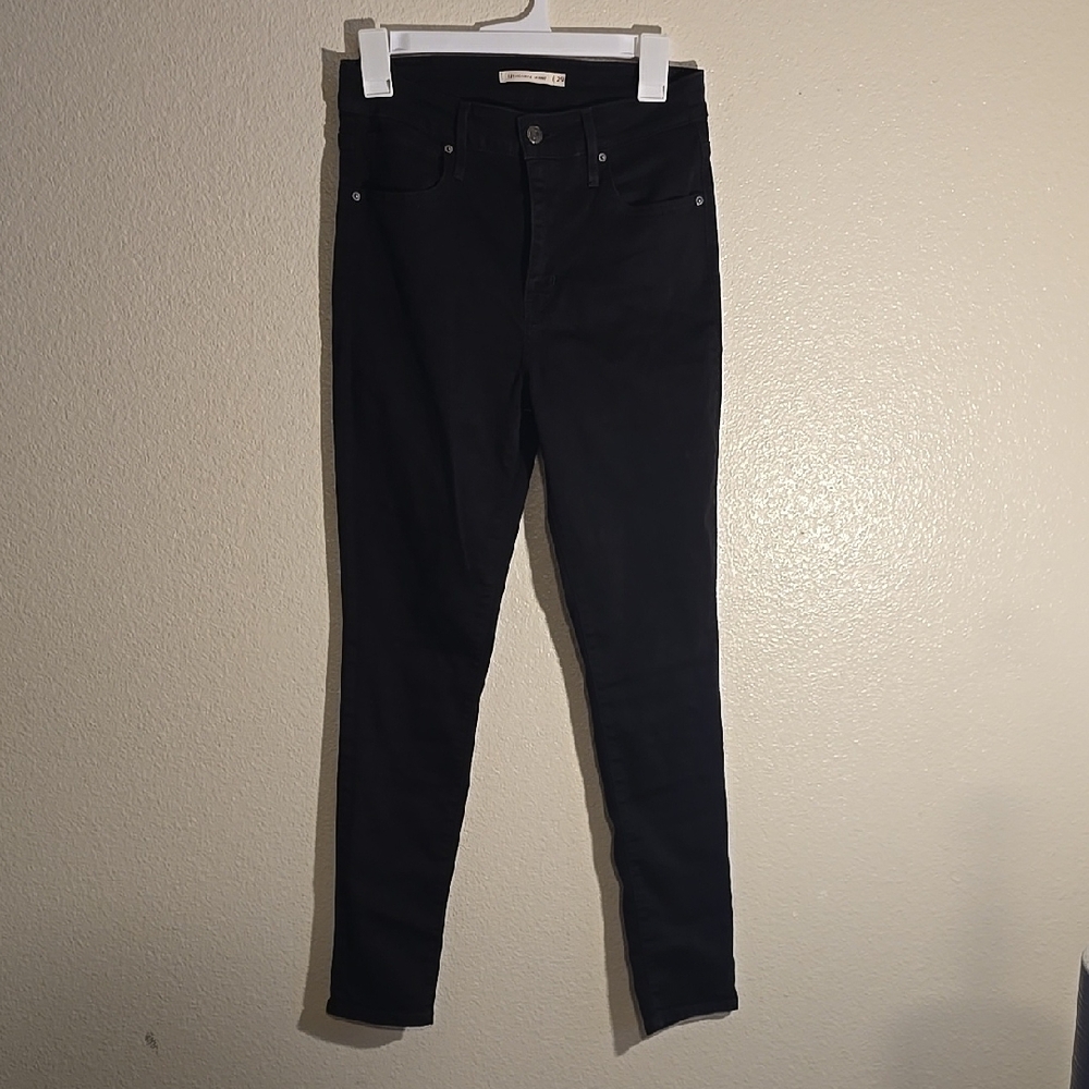 LEVI'S Women's High Rise Skinny Black Jeans